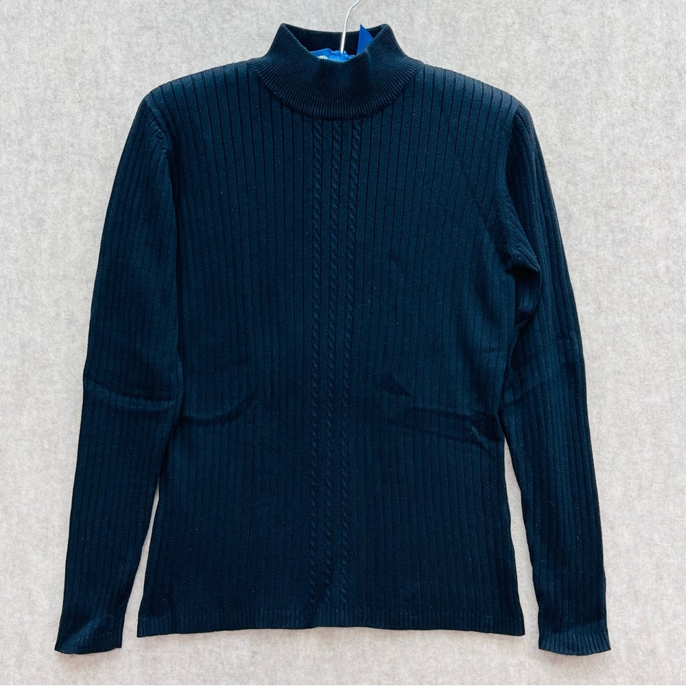 Women's Stretch Knit Mock Neck Turtleneck, Small - Picture 1 of 6